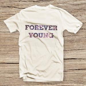 Pts-037 Forever Young T-shirt, Fashion Style..