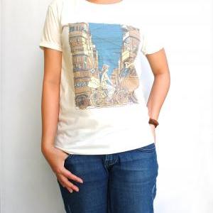 Pts-038 La Belle T-shirt, Fashion Style Printed..