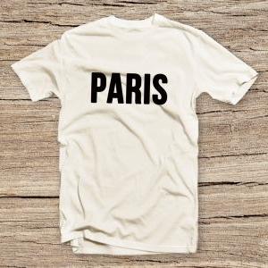 Pts-081 Paris Tee, Mens Womans T-shirt, Fashion..