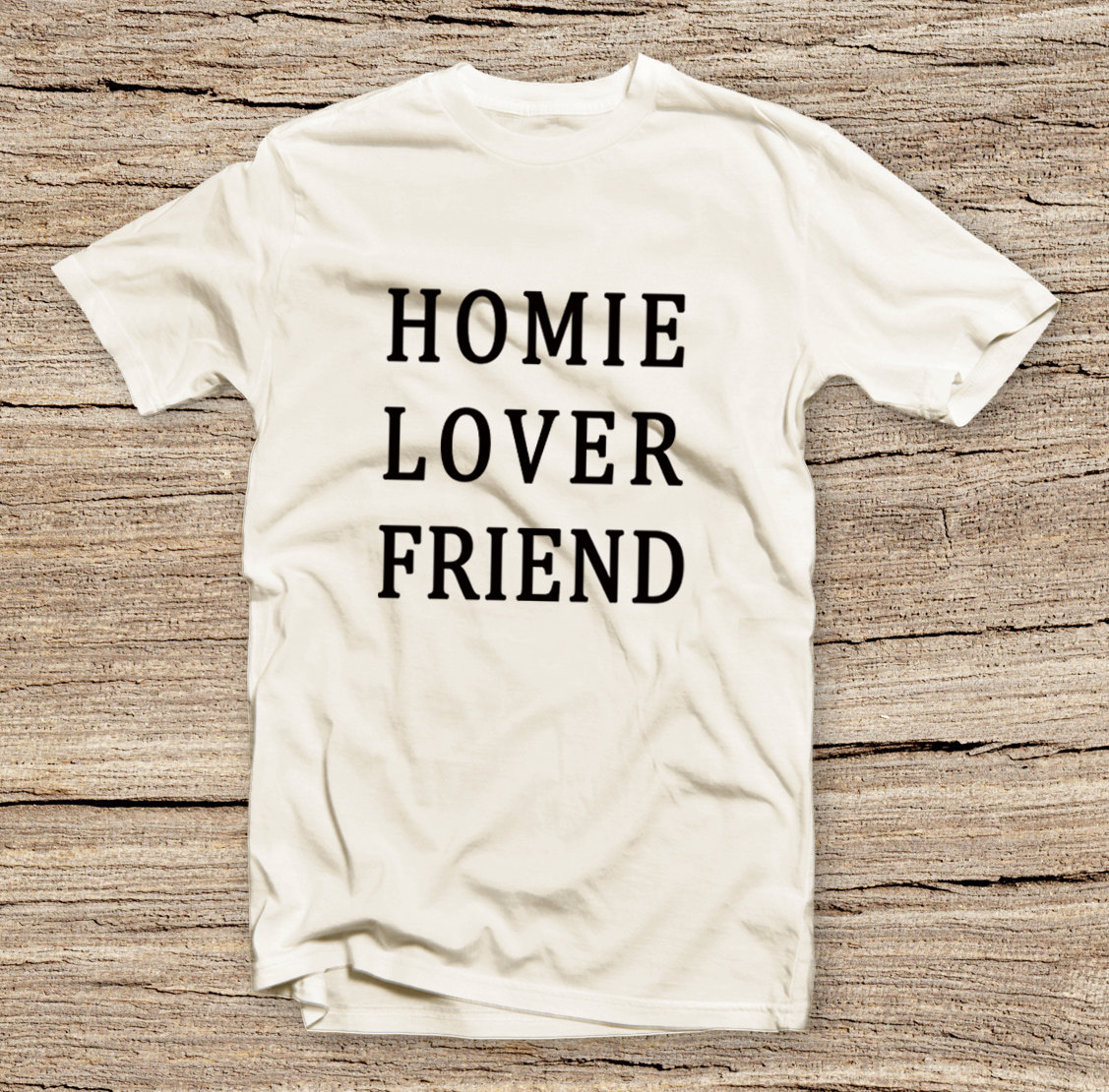 Pts-082 Homie Lover Friend Tee, Mens Womans T-shirt, Couple T-shirt, Fashion Style Printed T-shirt