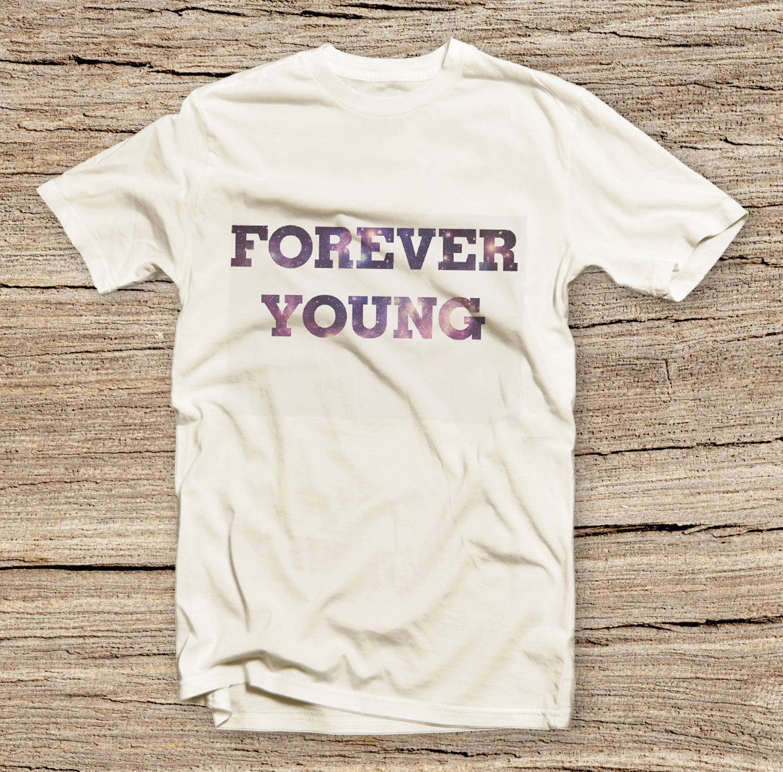 Pts-037 Forever Young T-shirt, Fashion Style Printed T-shirt