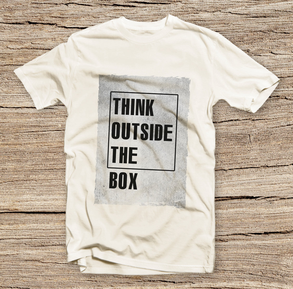 Pts-039 Think Outside The Box T-shirt, Fashion Style Printed T-shirt