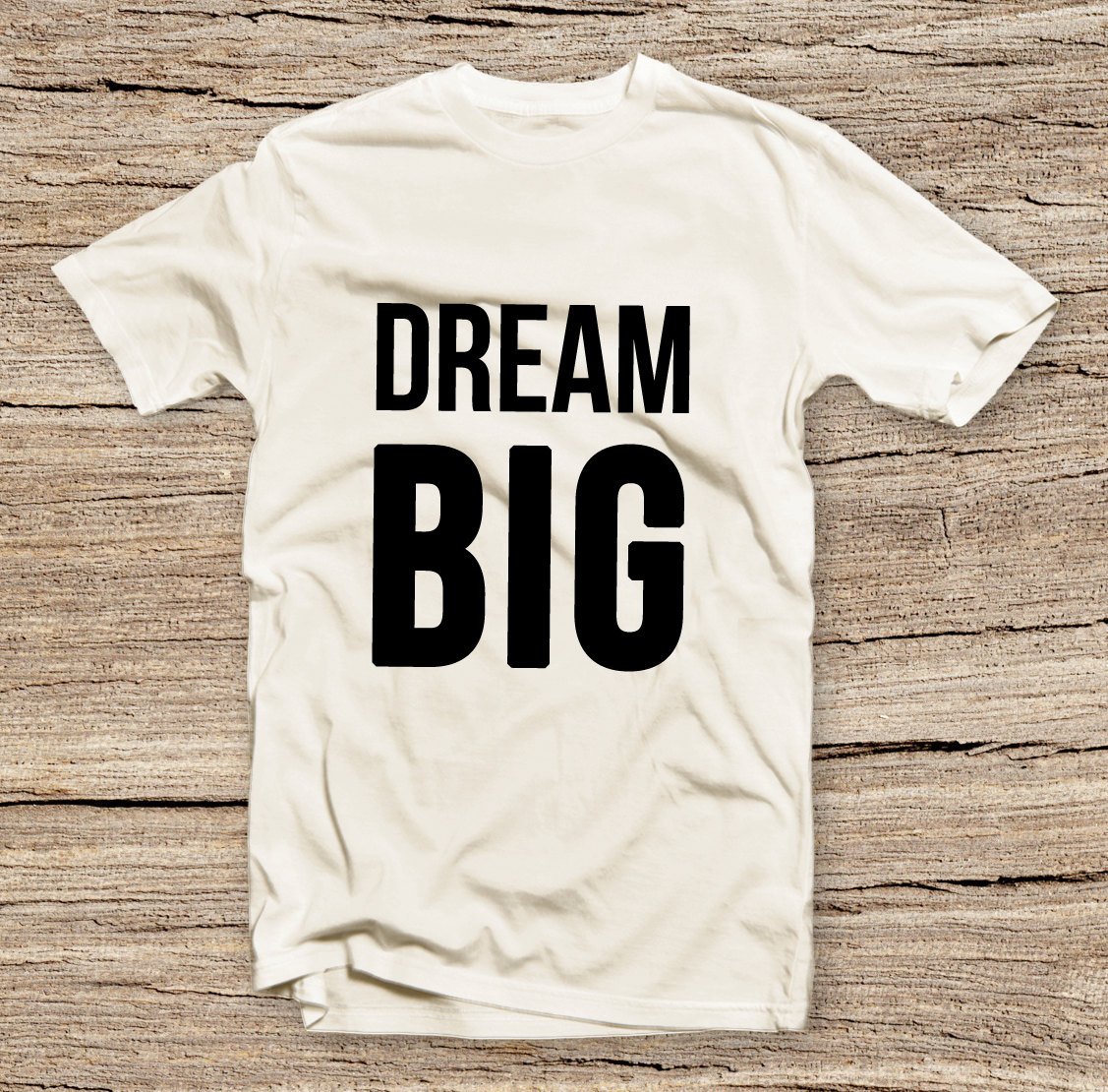 Pts-121 Dream Big Style T-shirt, Text Slogan, Unisex Tee, Fashion Printed T-shirt